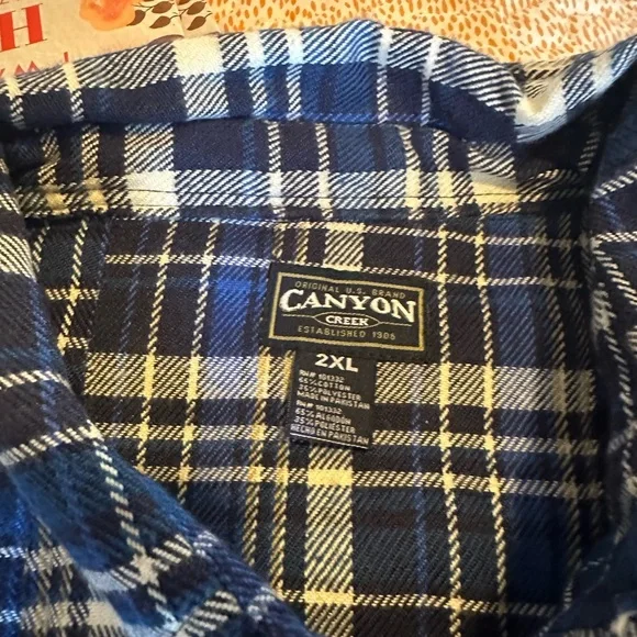 NWT xxl canyon flannel button up - Picture 4 of 4